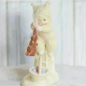 Snowbunnies Dept 56 Yummy Chocolate Bunny 2008 Easter Bunny Egg Porcelain